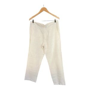 Men’s 100% Linen Pants by Tasso Elba Island in Cream - Size 34